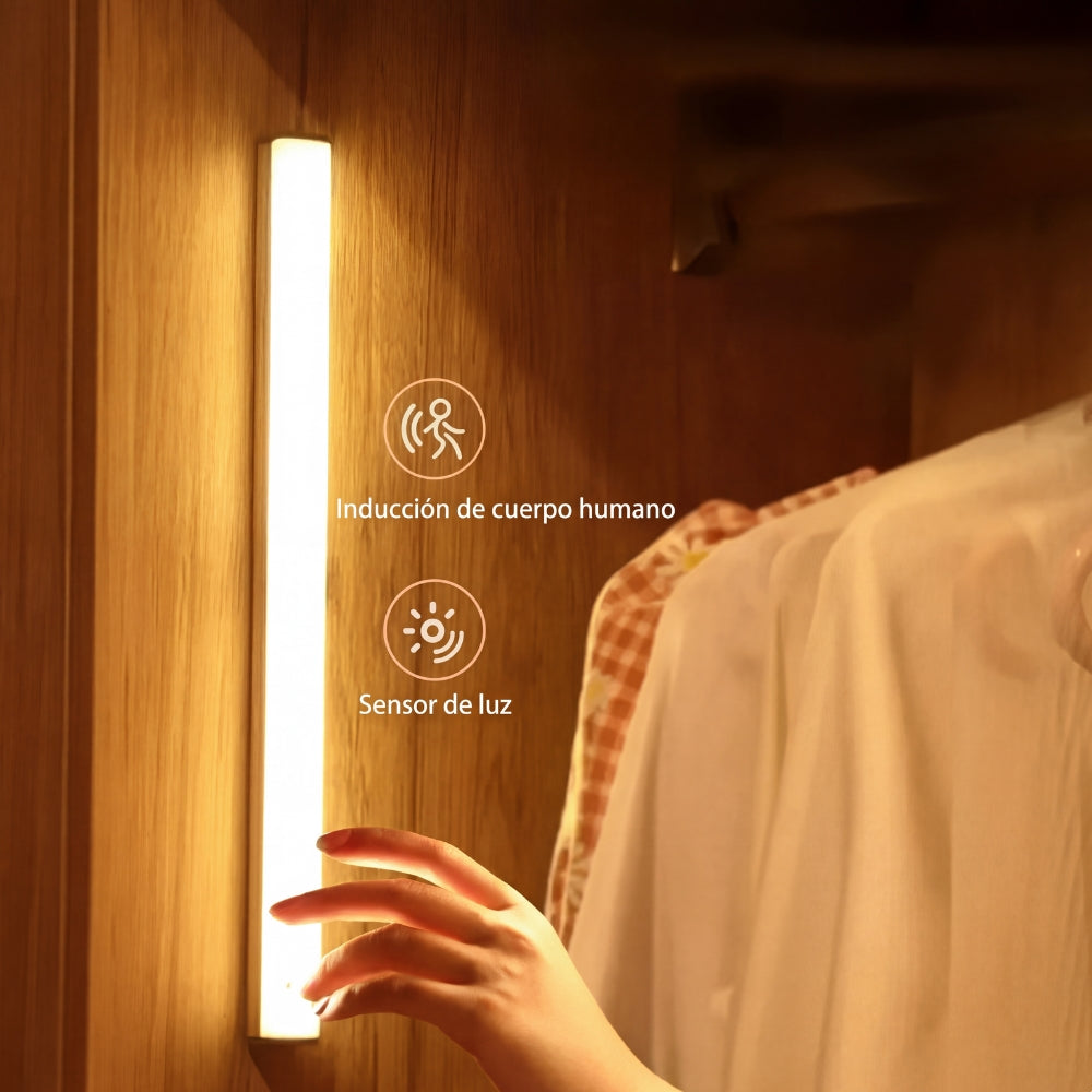 Luz LED con Sensor de Movimiento Recargable USB