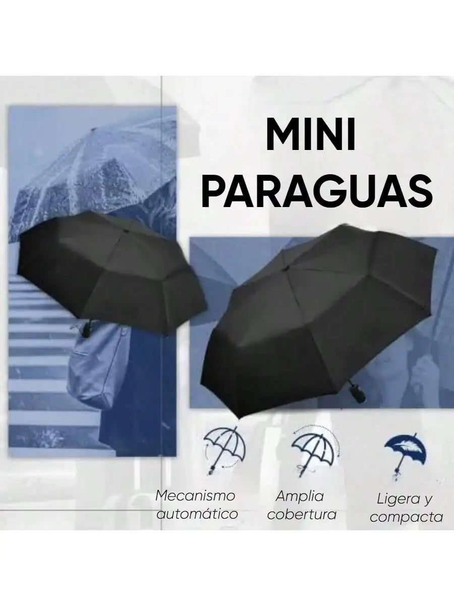 Paraguas 8 Brazos De Viaje Plegable Alta Resistencia Con Bloqueo UV