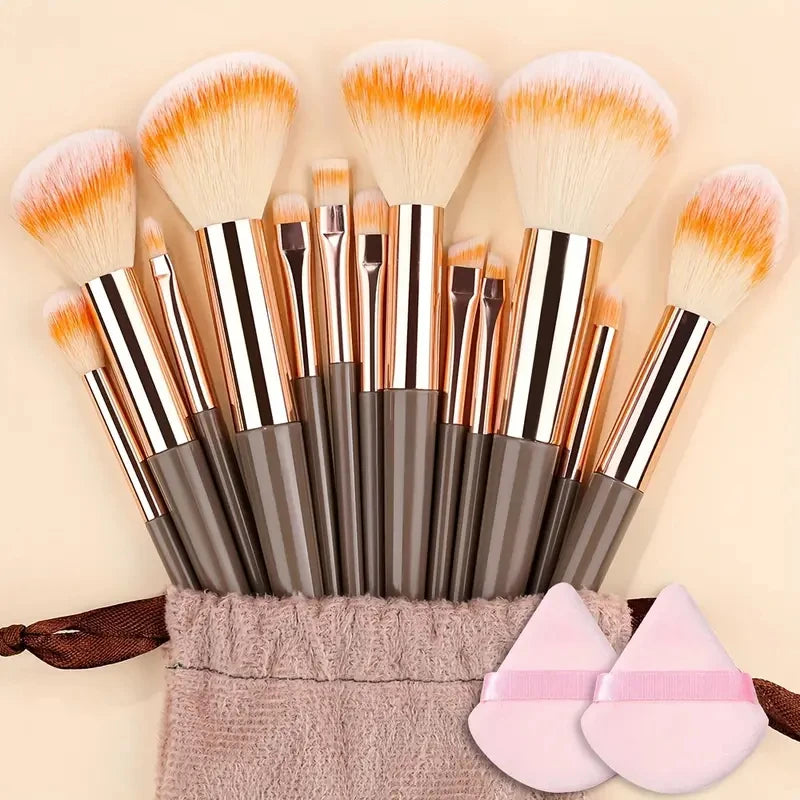Set Completo de Brochas de Maquillaje