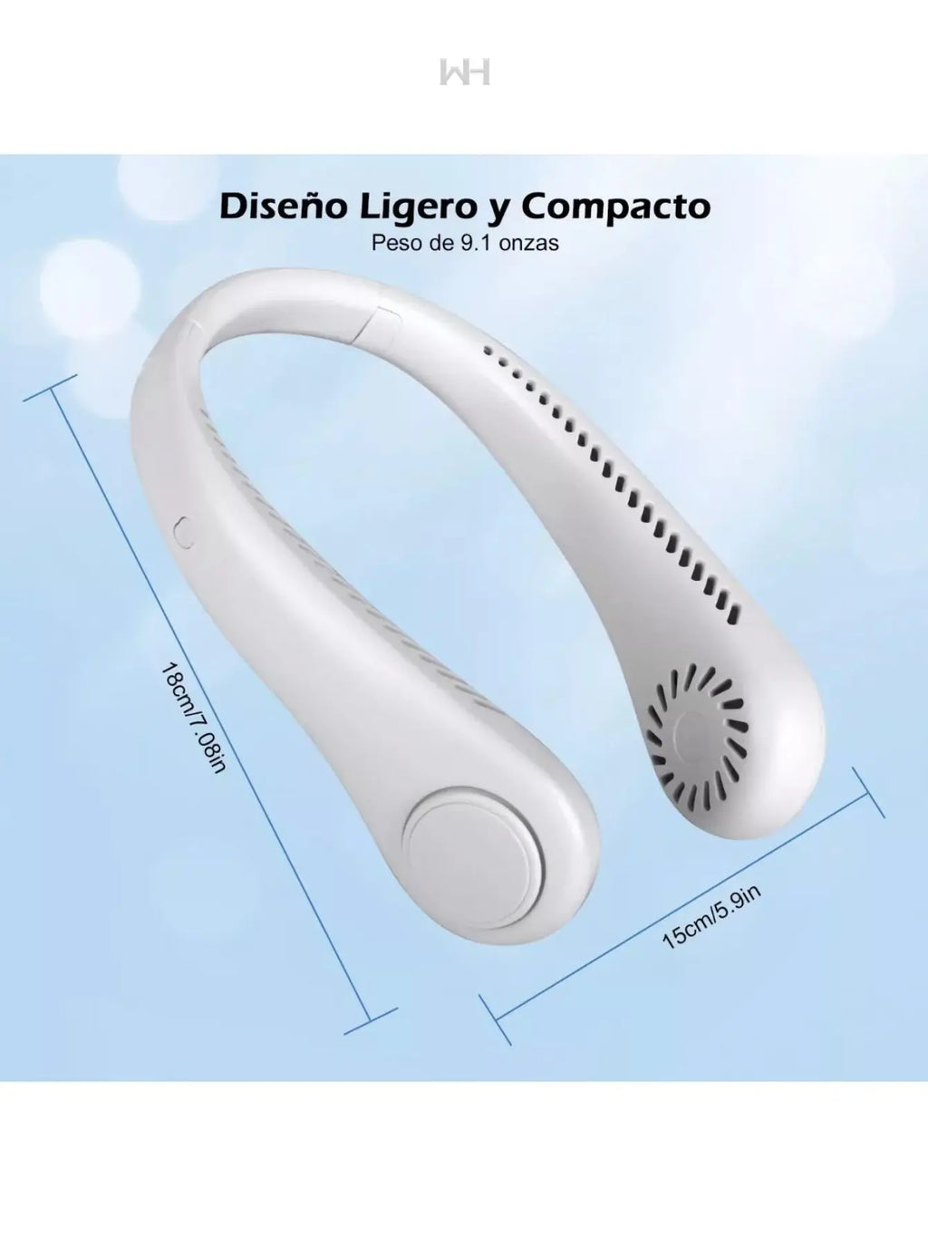 Ventiladores De Cuello Portátil Recargable