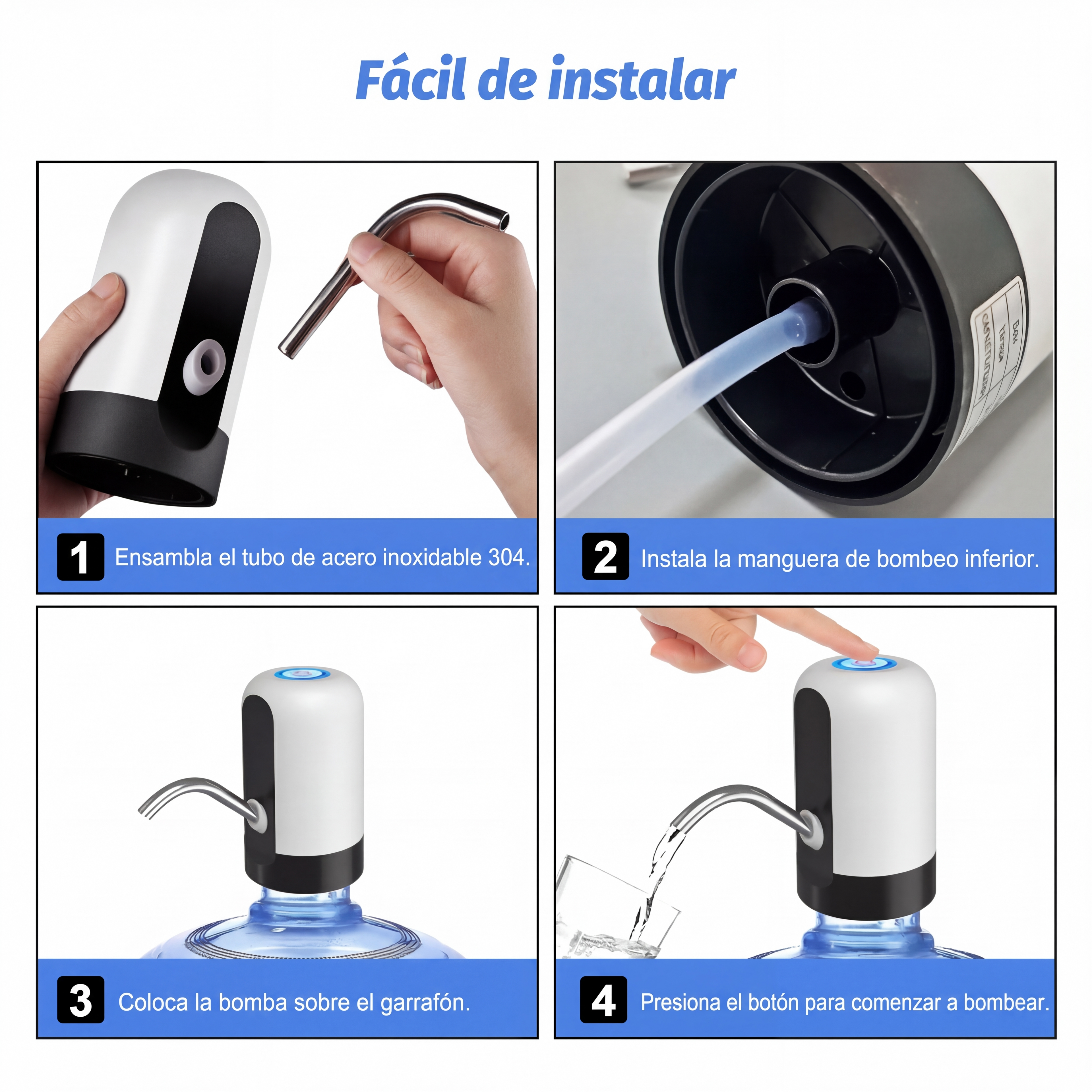 Dispensador de Agua Eléctrico para Garrafón