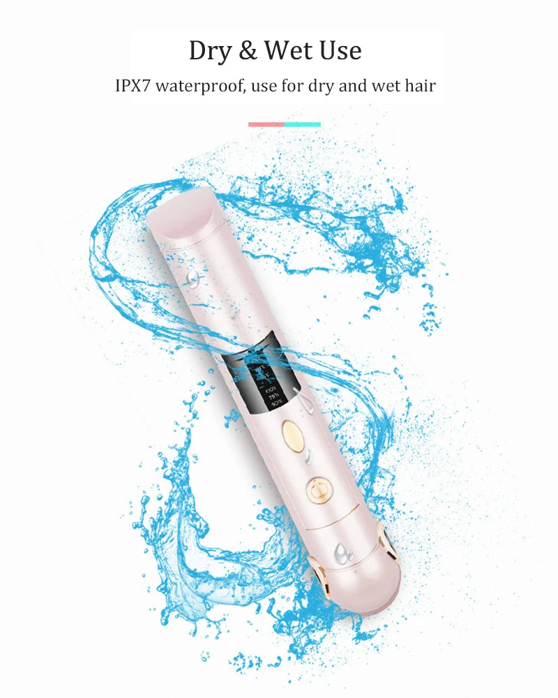 Rizador de pelo profesional recargable por USB 2 en 1