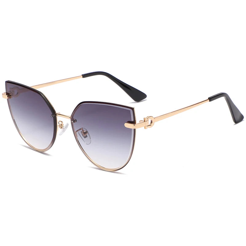 Gafas de sol tipo ojo de gato a la moda para mujer