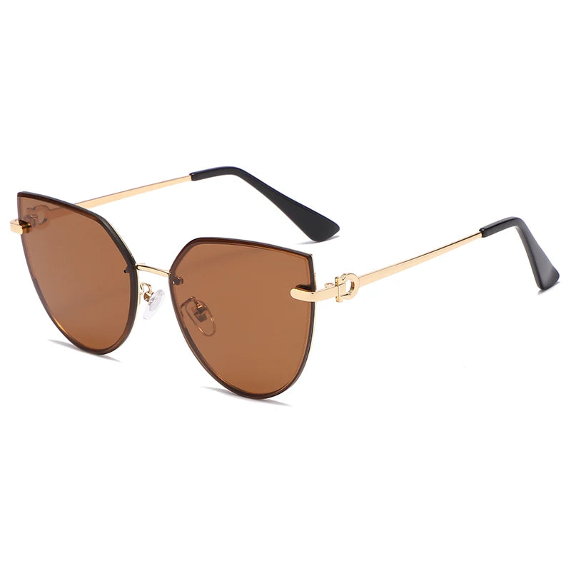 Gafas de sol tipo ojo de gato a la moda para mujer