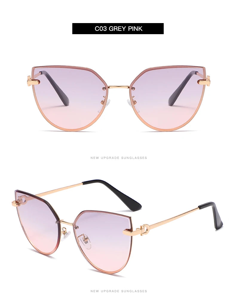 Gafas de sol tipo ojo de gato a la moda para mujer