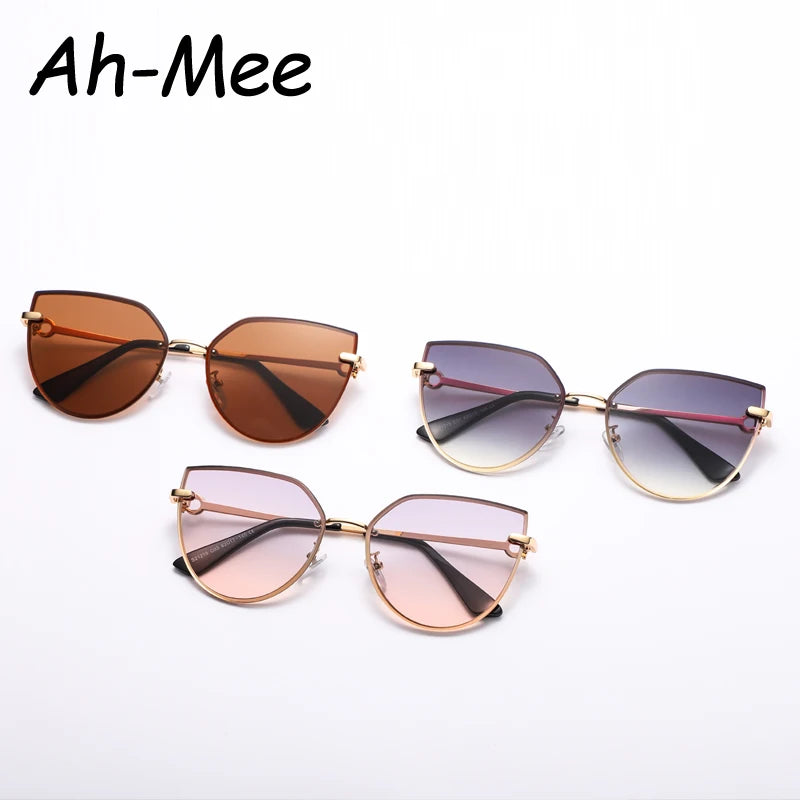 Gafas de sol tipo ojo de gato a la moda para mujer