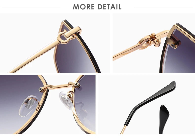 Gafas de sol tipo ojo de gato a la moda para mujer