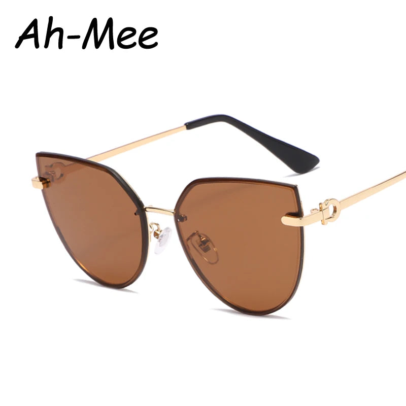 Gafas de sol tipo ojo de gato a la moda para mujer