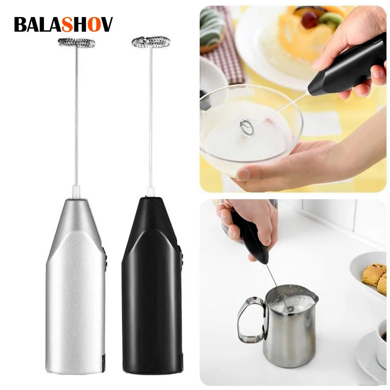 Espumador de leche inalámbrico, batidor de café, licuadora eléctrica y batidor de huevos