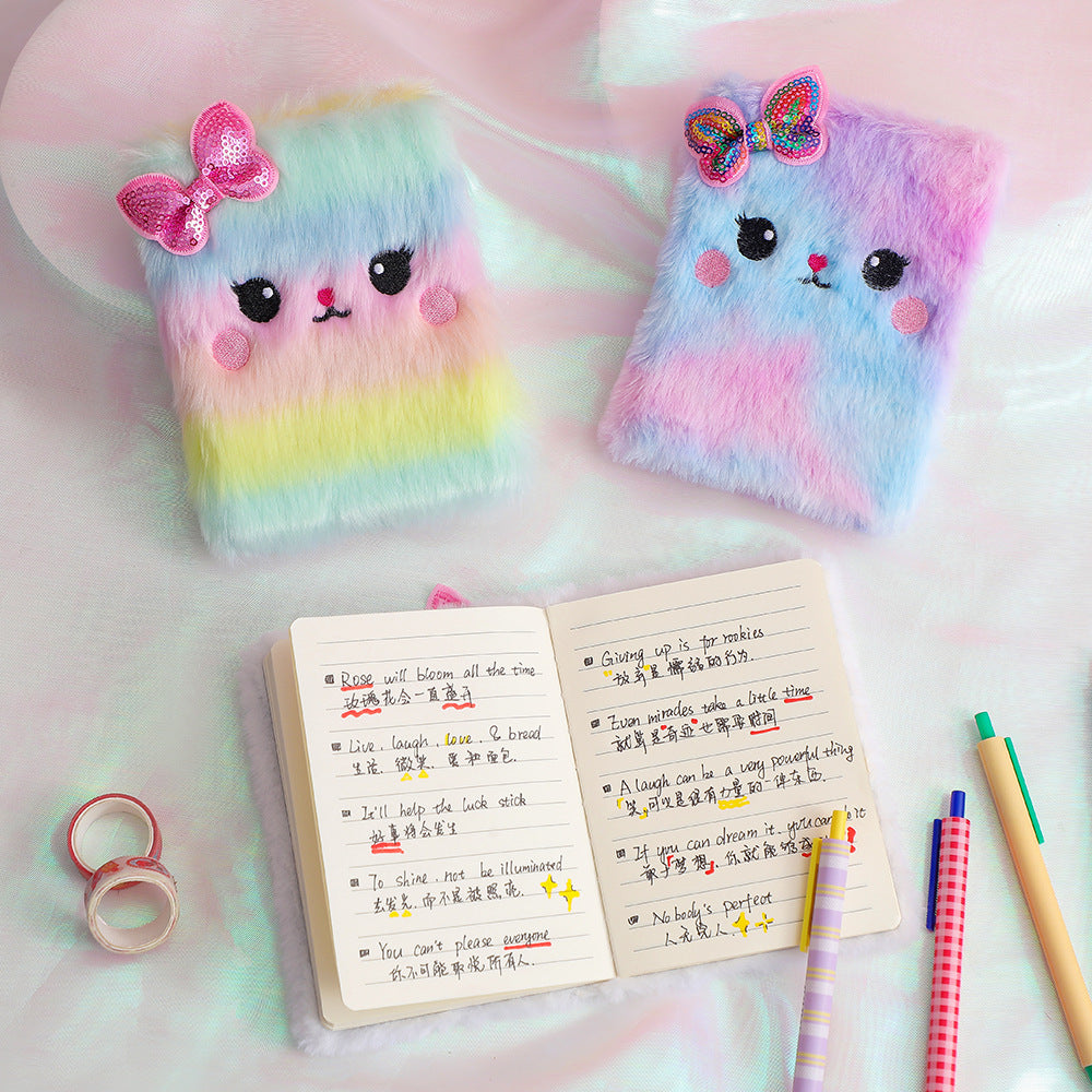 Libreta de Gato de Felpa para Regalo