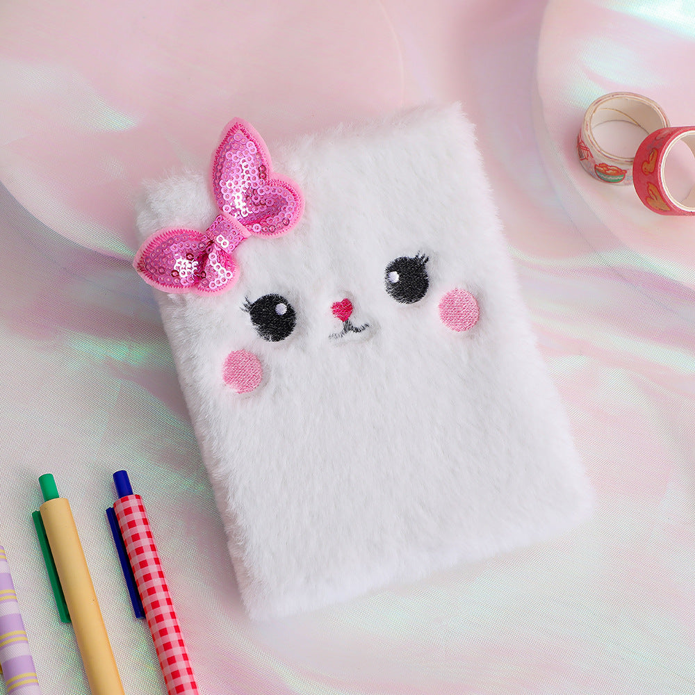 Libreta de Gato de Felpa para Regalo