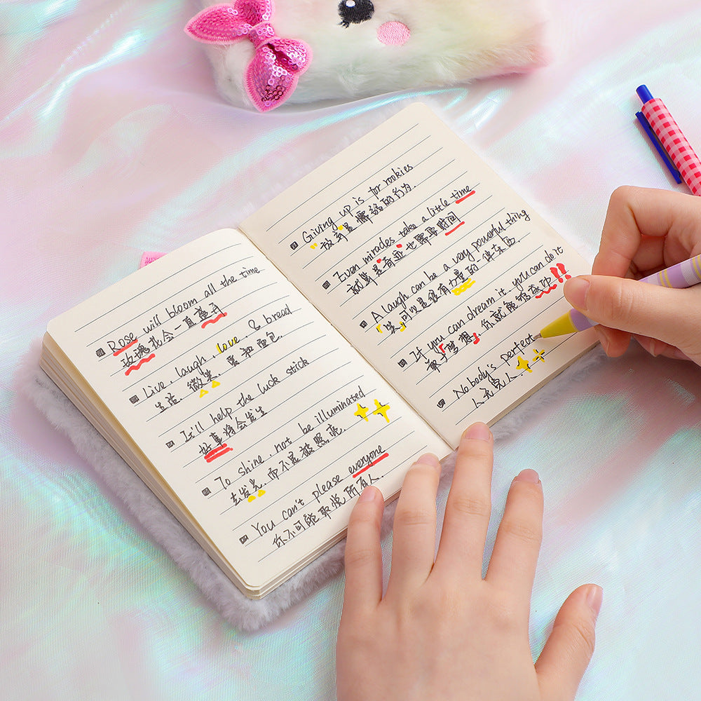 Libreta de Gato de Felpa para Regalo