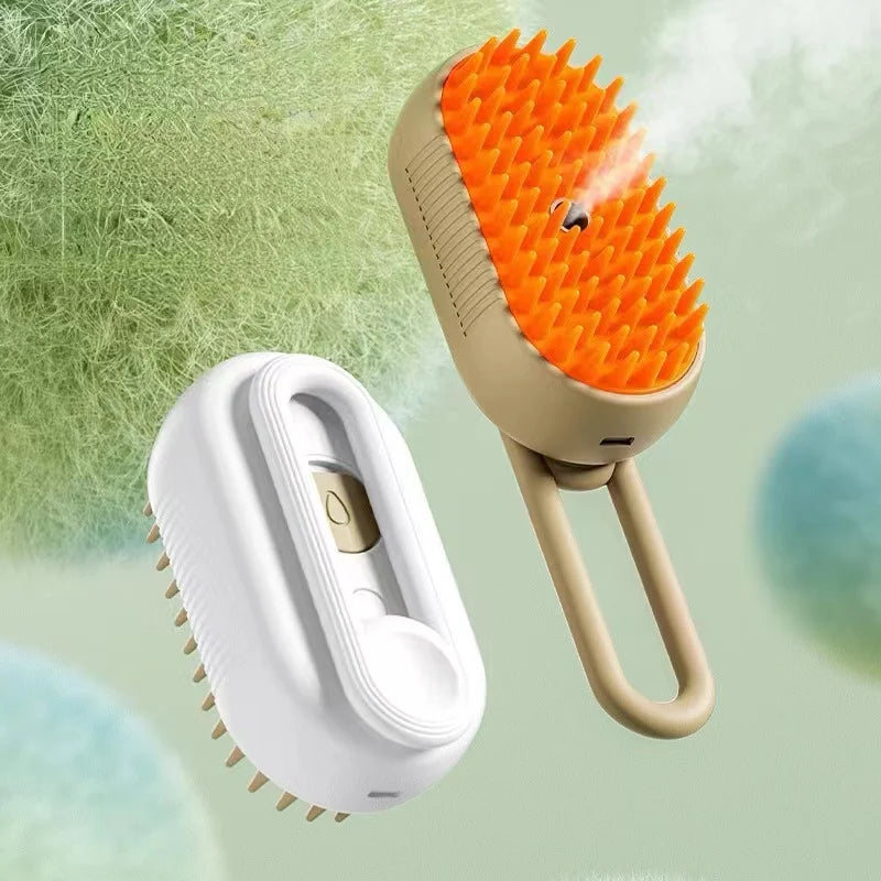 Cepillo de pelo 3 en 1 para perros y gatos, cepillo eléctrico de limpieza para mascotas