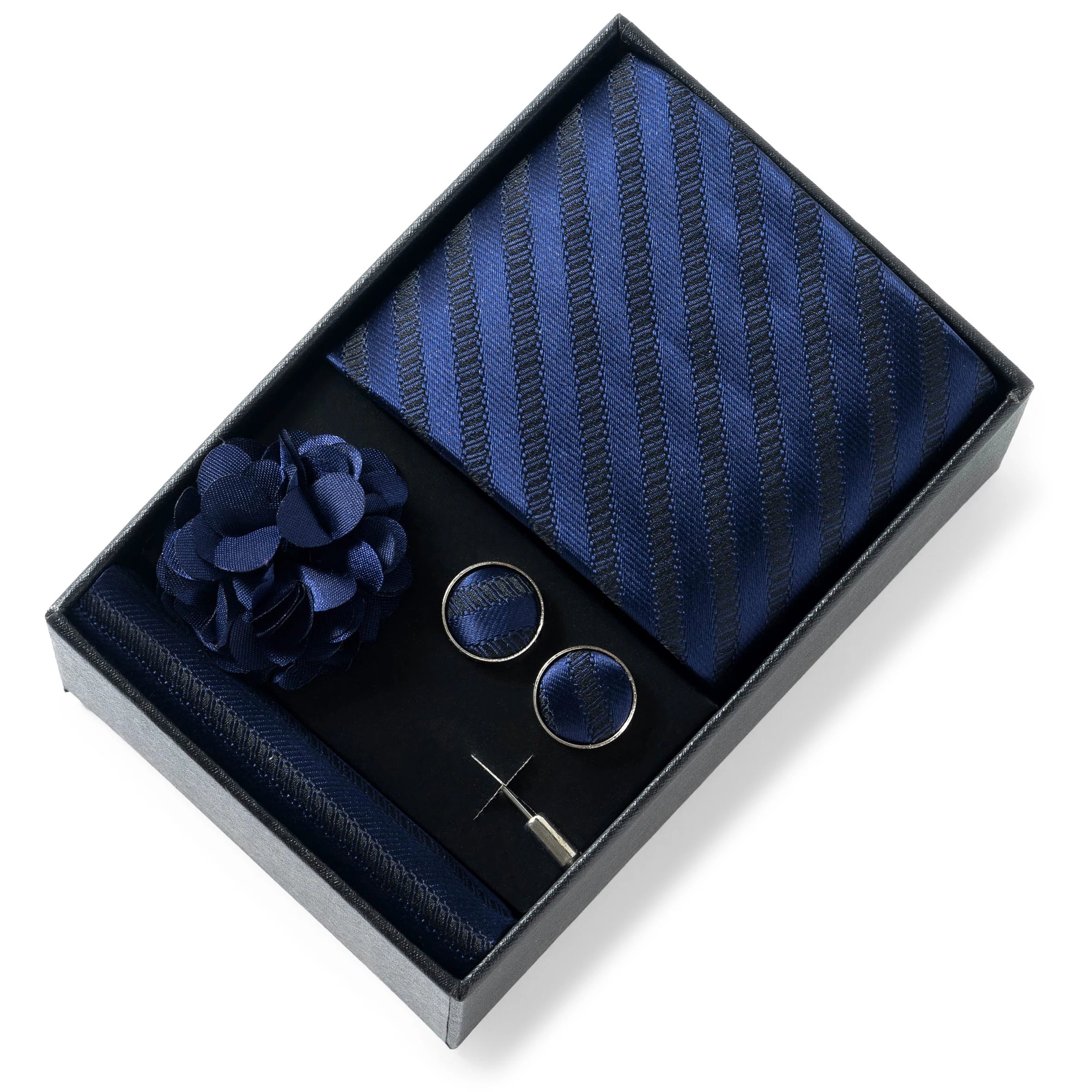 Set de Corbata Dorada de Lujo para Hombre en Caja de Regalo Premium