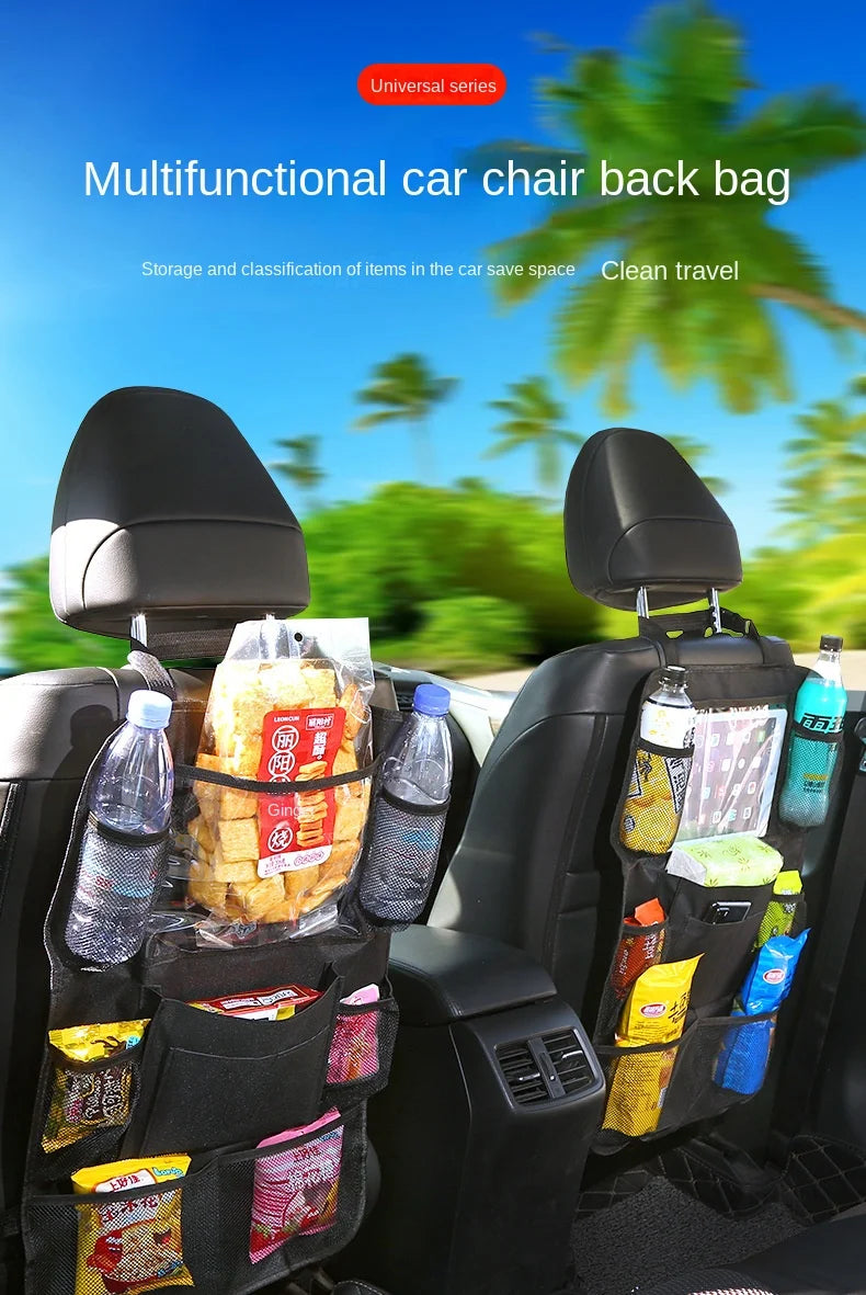 Organizador para Asiento de Auto con Porta Tablet y Bolsillos Multiusos