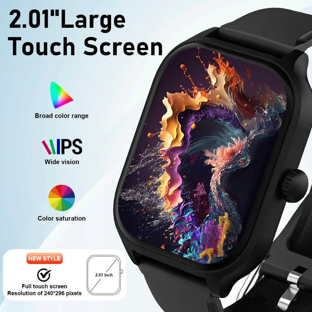 Smartwatch 2026 con Pantalla HD Full Touch y Bluetooth para Hombre y Mujer