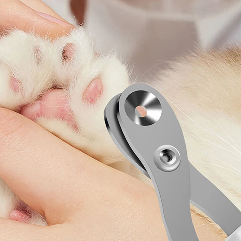 Tijeras para uñas de gato con orificio Circular