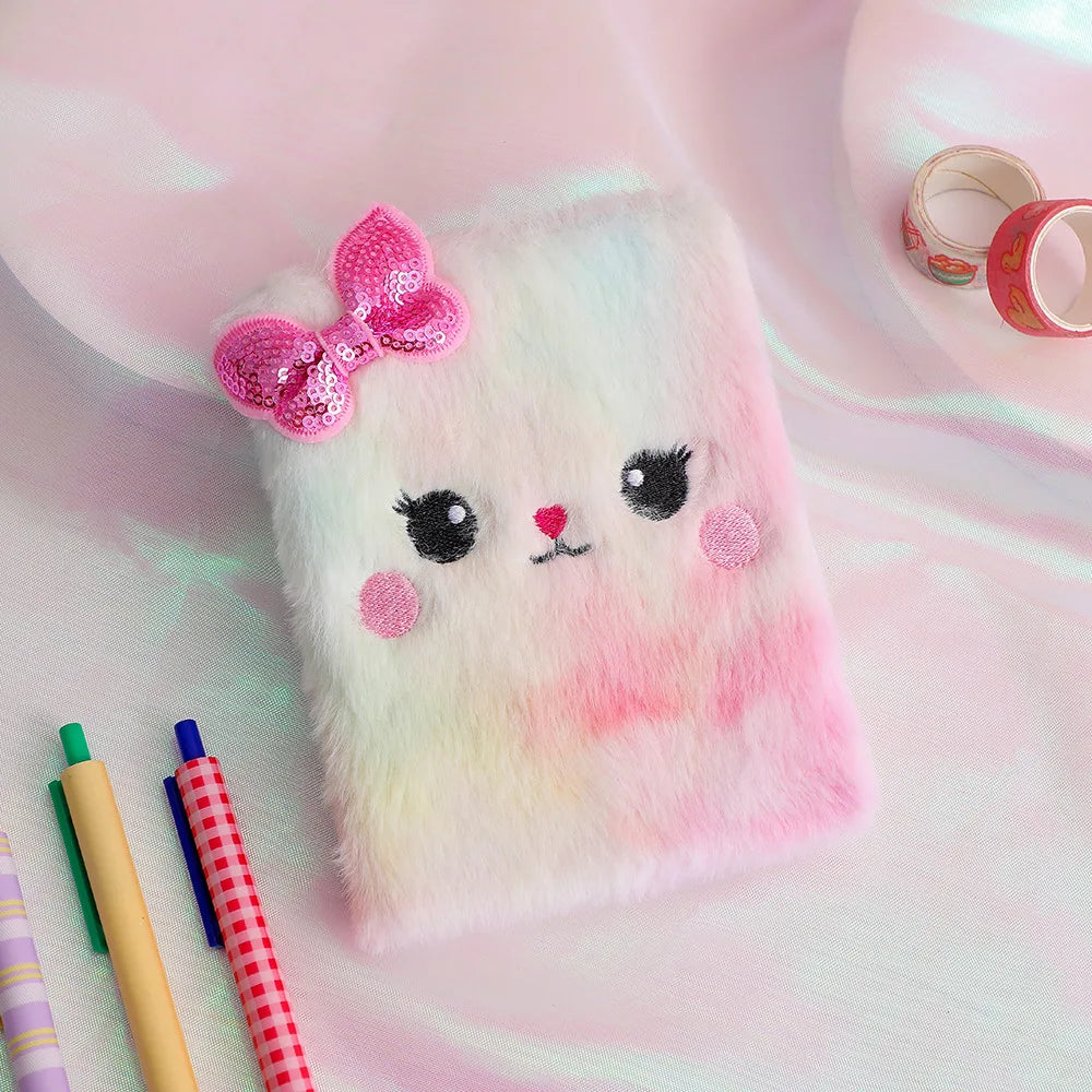 Libreta de Gato de Felpa para Regalo