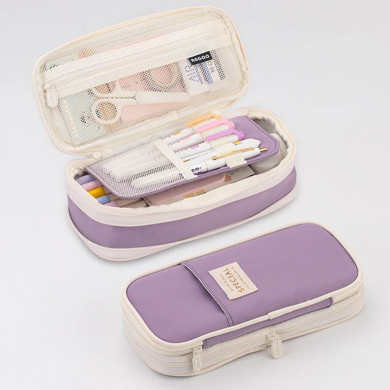 Estuche de Lápices Doble Capa para Niñas