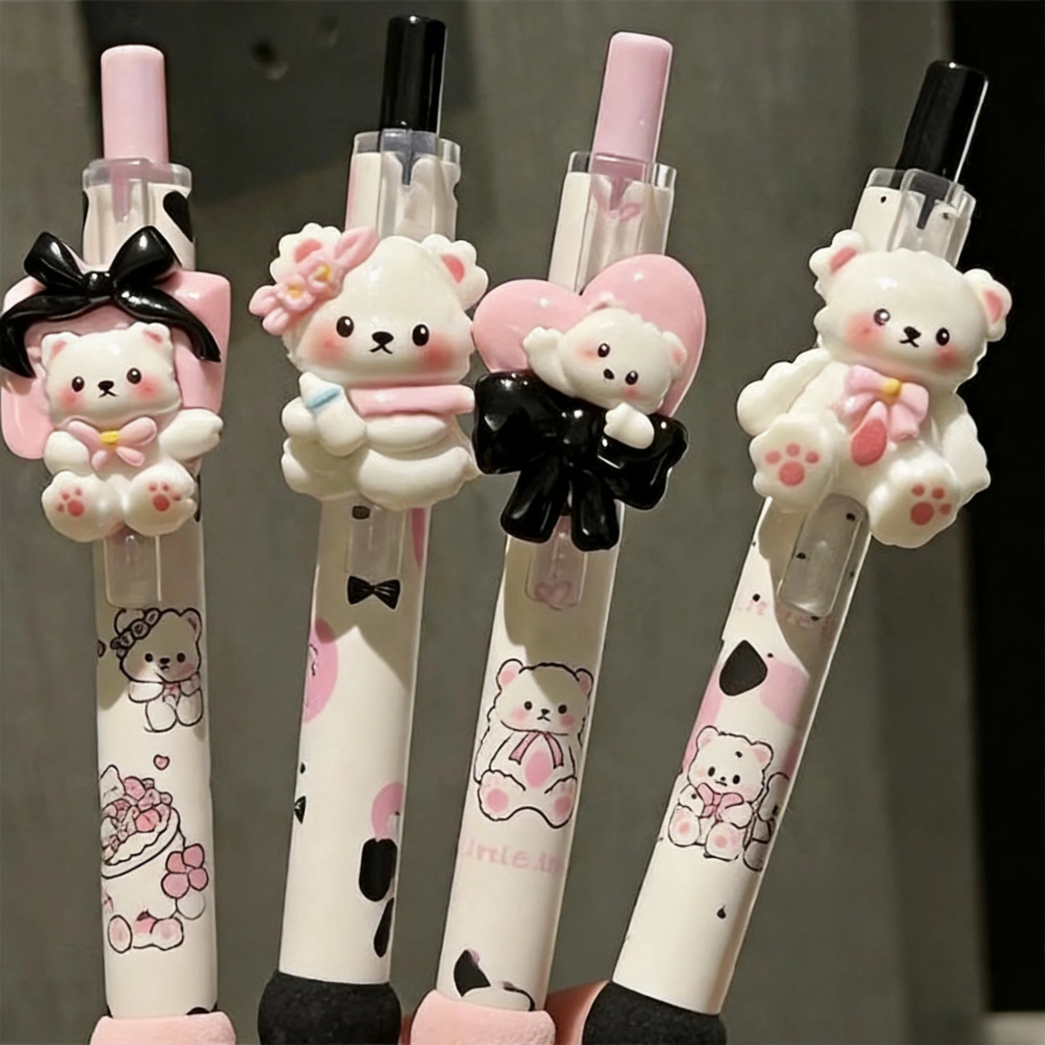 Bolígrafo de Gel Kawaii Apple Cat