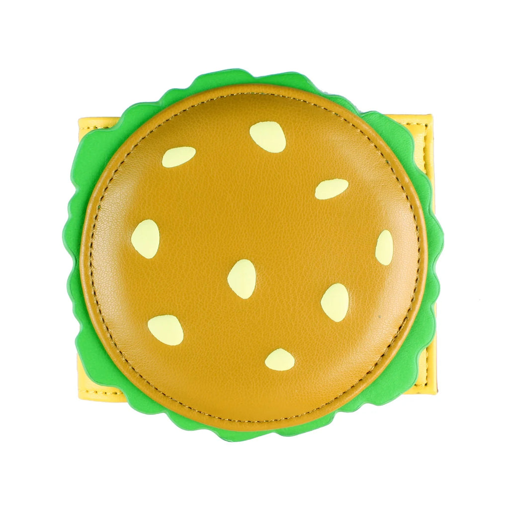 Cartera linda de mujer con forma de hamburguesa