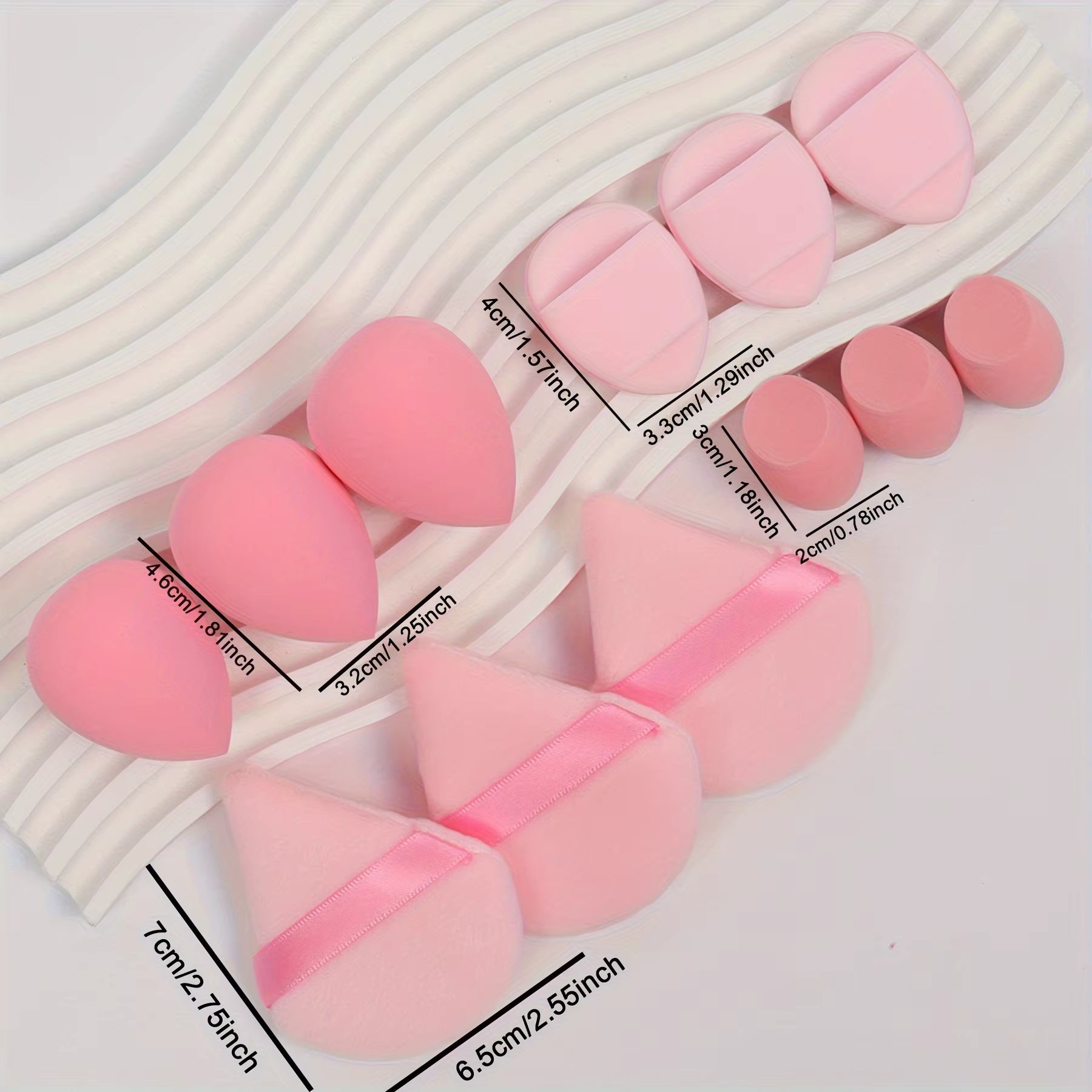 Set de Esponjas de Maquillaje 12 Piezas Multiusos