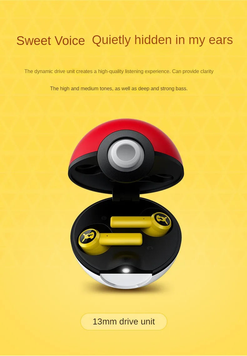 Auriculares inalámbricos Bluetooth de pokebola