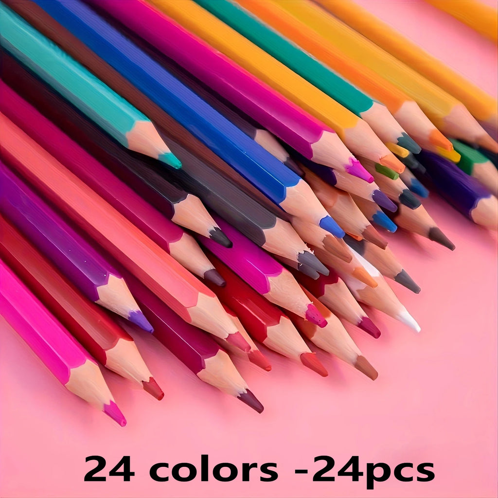 Juego de lápices de colores, pasteles al óleo de núcleo suave para libros para colorear
