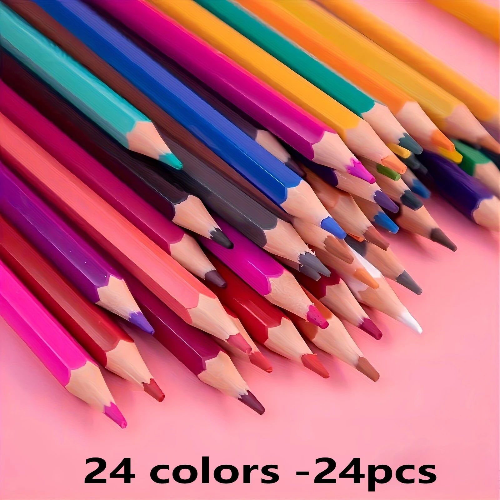 Juego de lápices de colores, pasteles al óleo de núcleo suave para libros para colorear