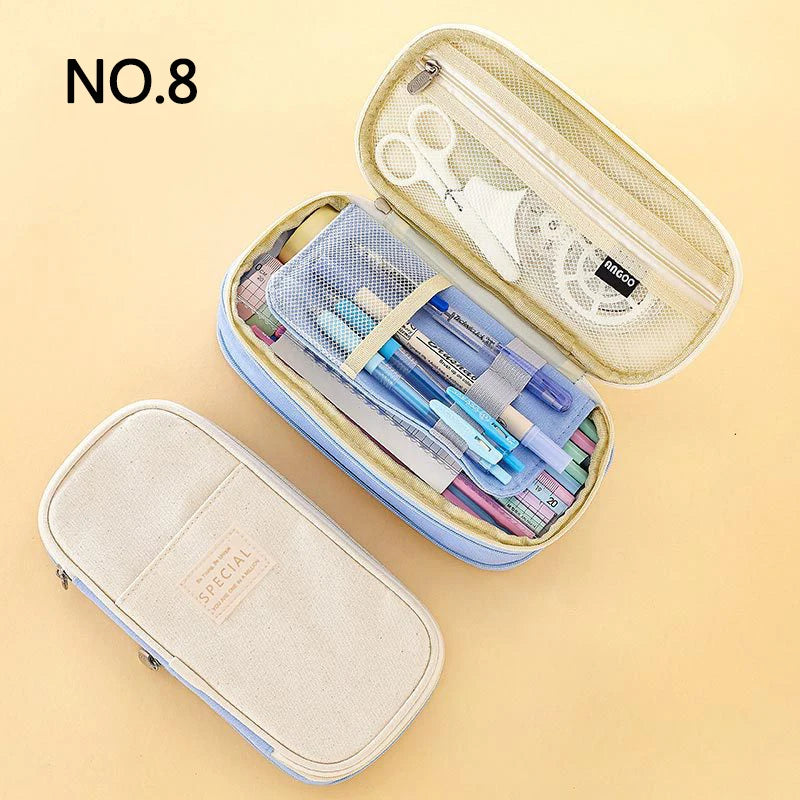Estuche de Lápices Doble Capa para Niñas
