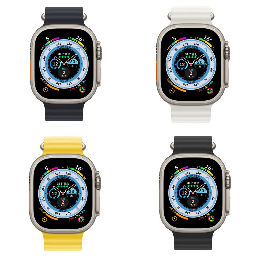 Correa Ocean de Silicón para Apple Watch Series y Ultra
