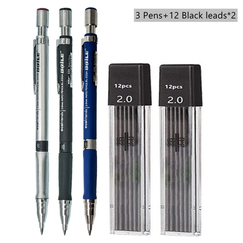 Lápiz Mecánico 2.0 mm con Recarga 2B