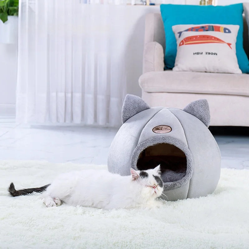 Cama para gatos a prueba de frío y cálido para invierno
