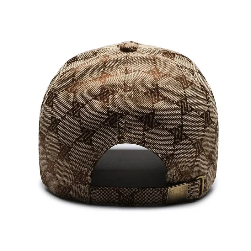 Gorra de béisbol cosida de tres líneas con protector solar