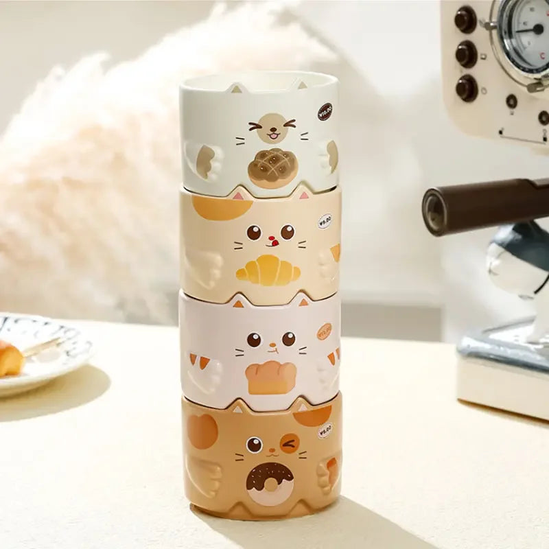 Taza de gato de ceramica