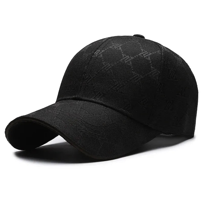 Gorra de béisbol cosida de tres líneas con protector solar