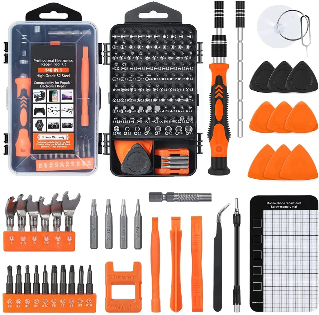 Kit de Destornilladores Magnéticos de Precisión 25/115/135/140 en 1