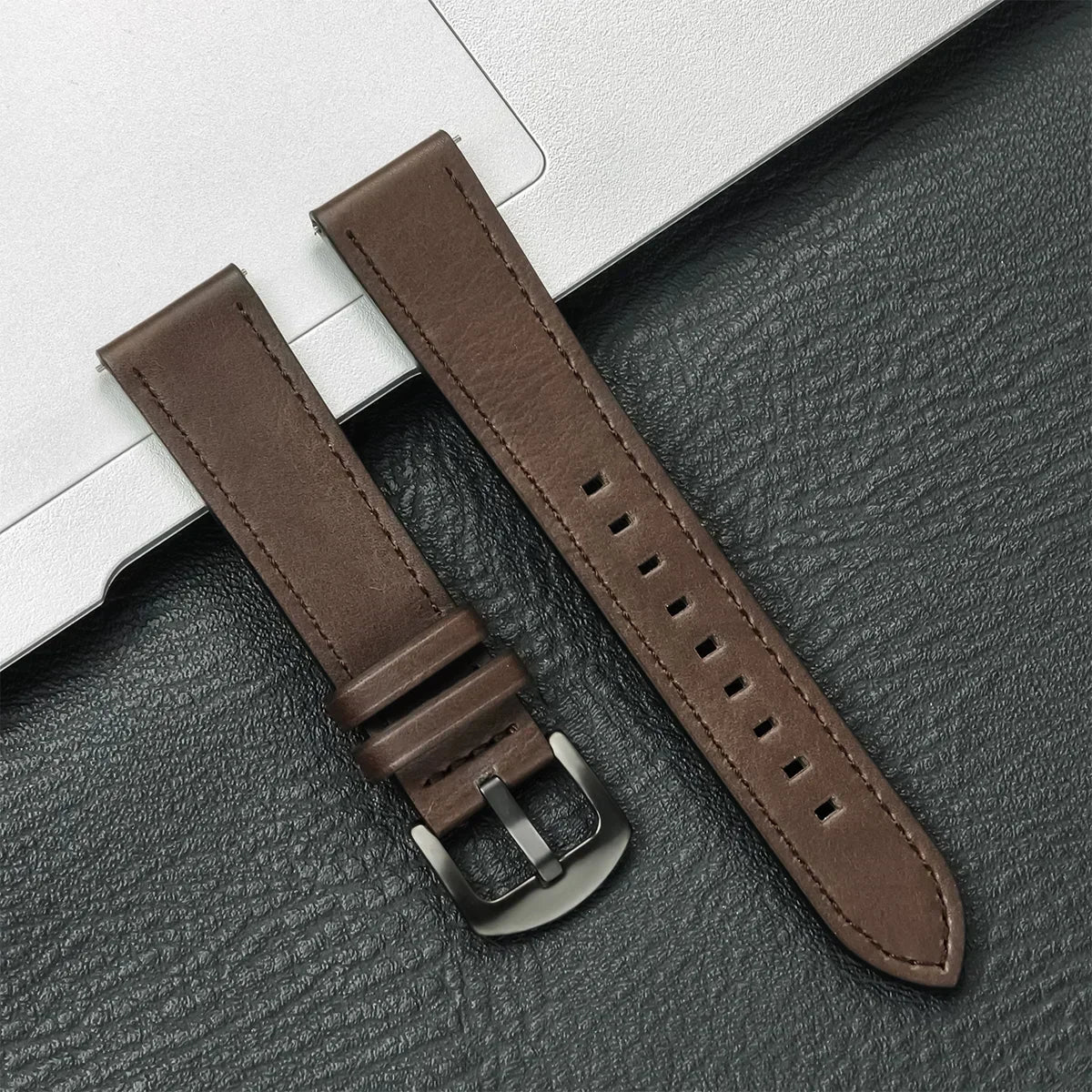Correa de Piel Vintage 20mm/22mm para Samsung Galaxy Watch y Xiaomi Redmi Watch