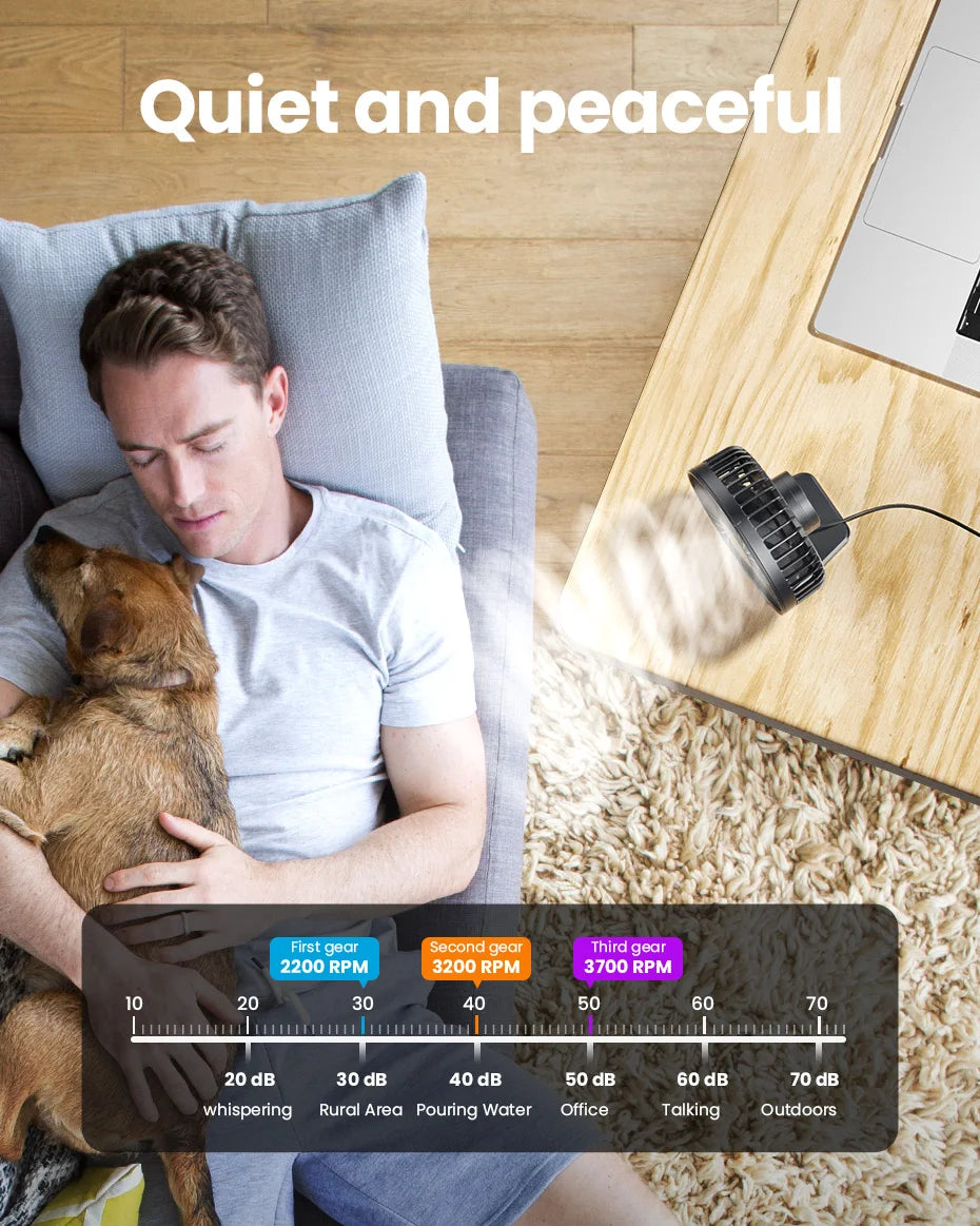 Mini ventilador de escritorio USB
