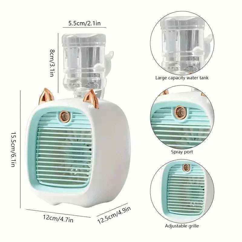 Mini ventilador de aire acondicionado