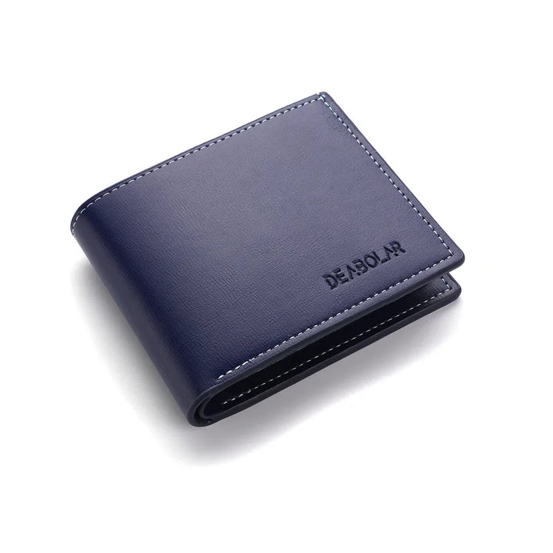 Cartera de cuero para hombre elegante