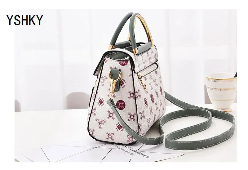 Bolso de mano, bolso de hombro con estampado de Sprite