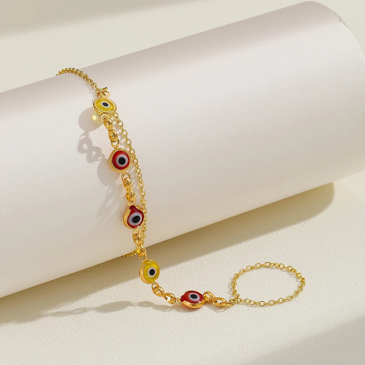 Pulsera Bohemia de Cristal Azul Vintage para Mujer
