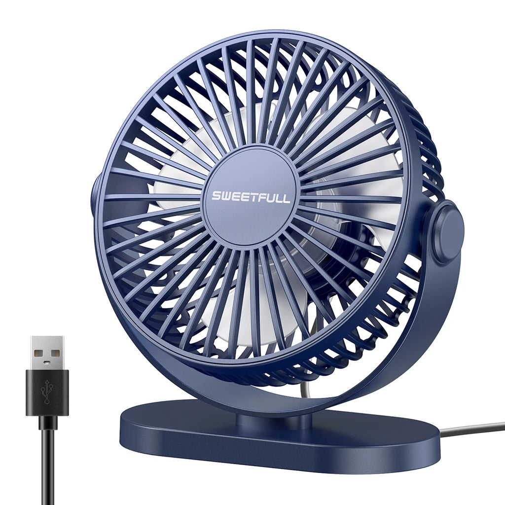 Mini ventilador eléctrico montado en la pared de escritorio