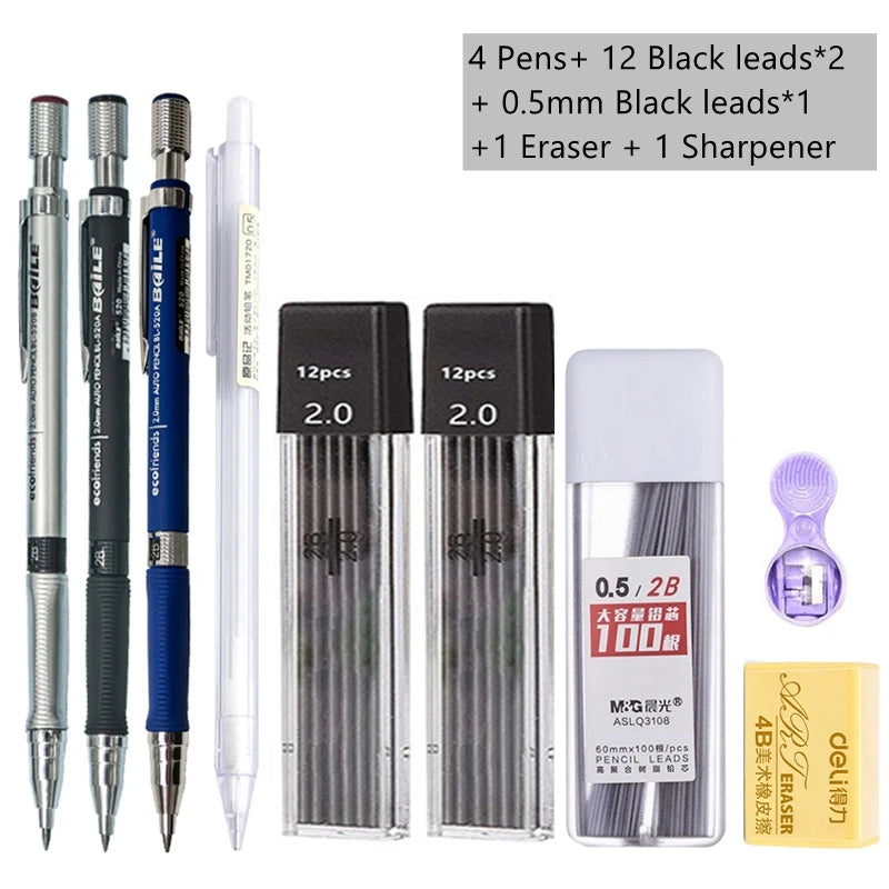 Lápiz Mecánico 2.0 mm con Recarga 2B
