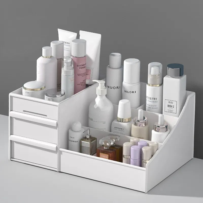 Organizador de Maquillaje con Cajón Blanco