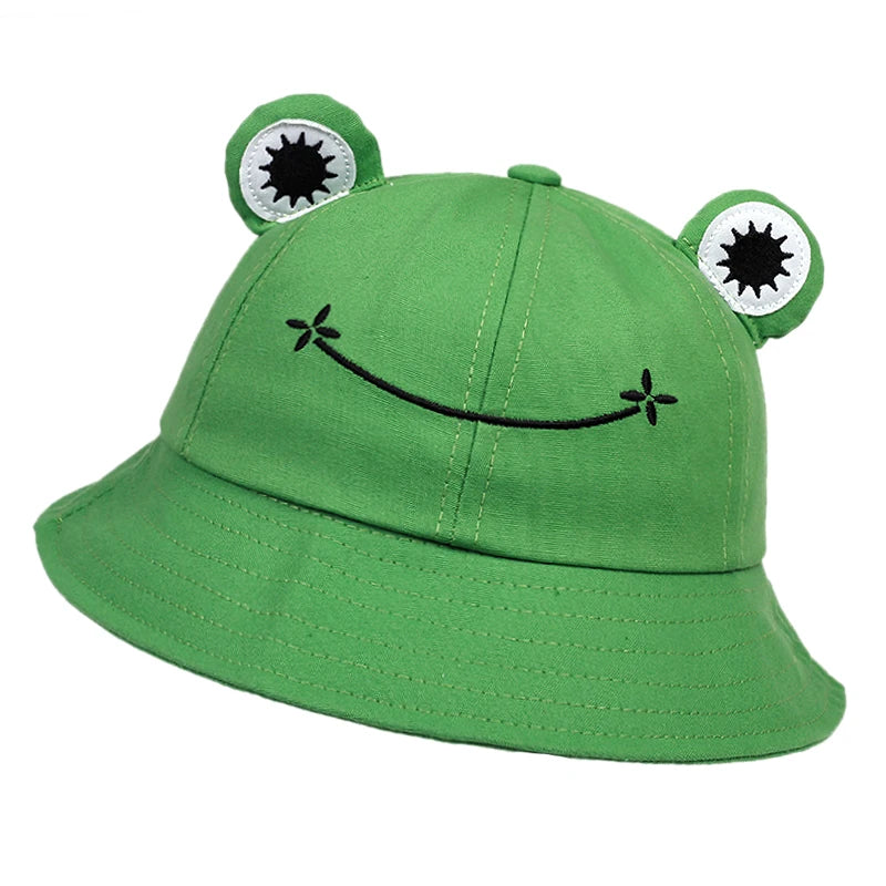 Sombrero de cubo de rana para mujer