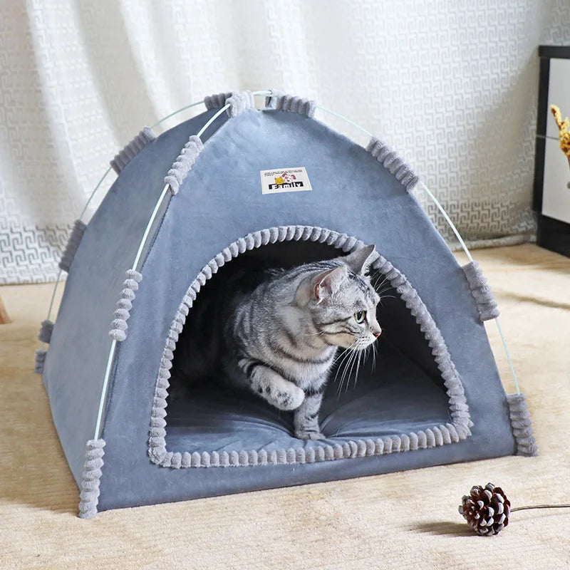 Casa plegable para gatitos