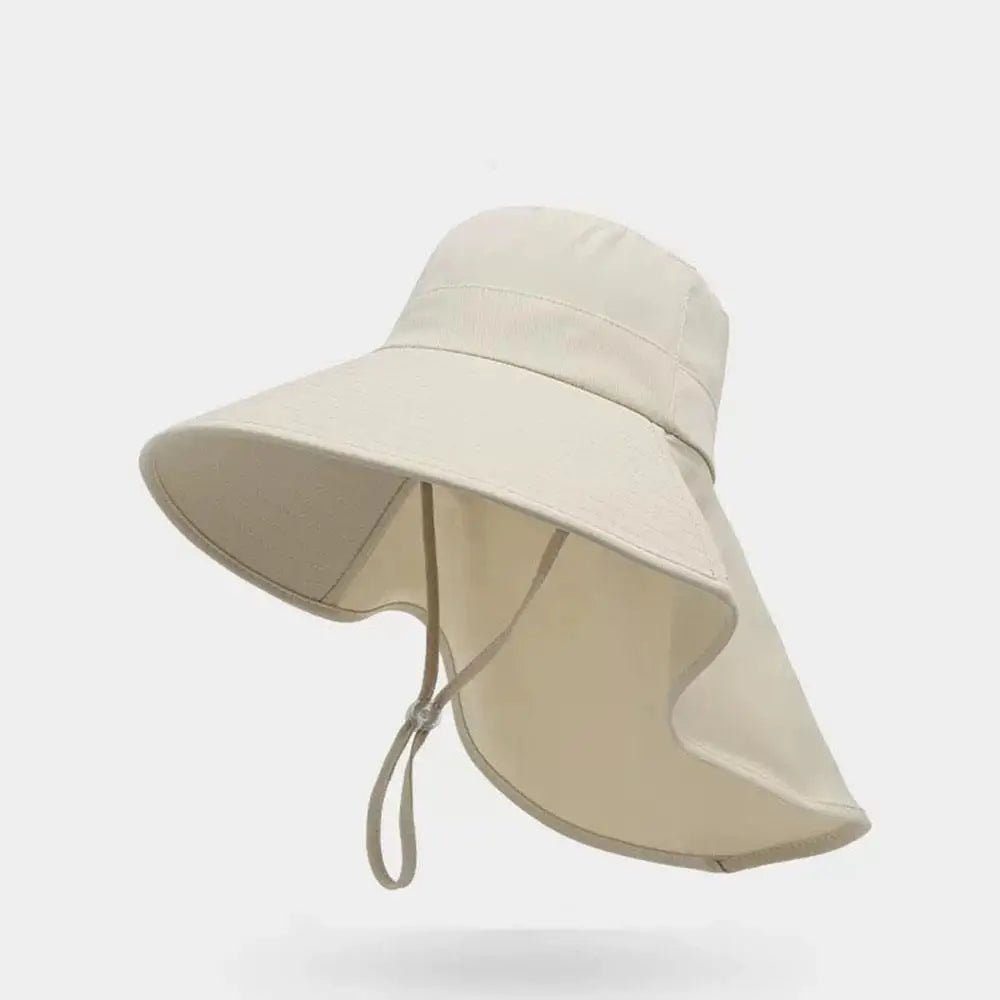 Chal gorra con protección solar cola de caballo