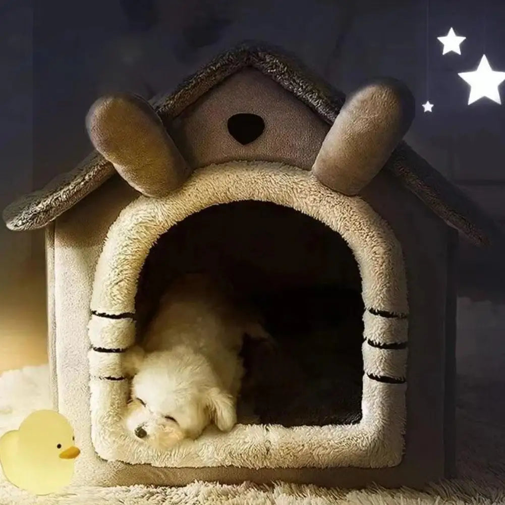 Casa cálida gruesa para mascotas